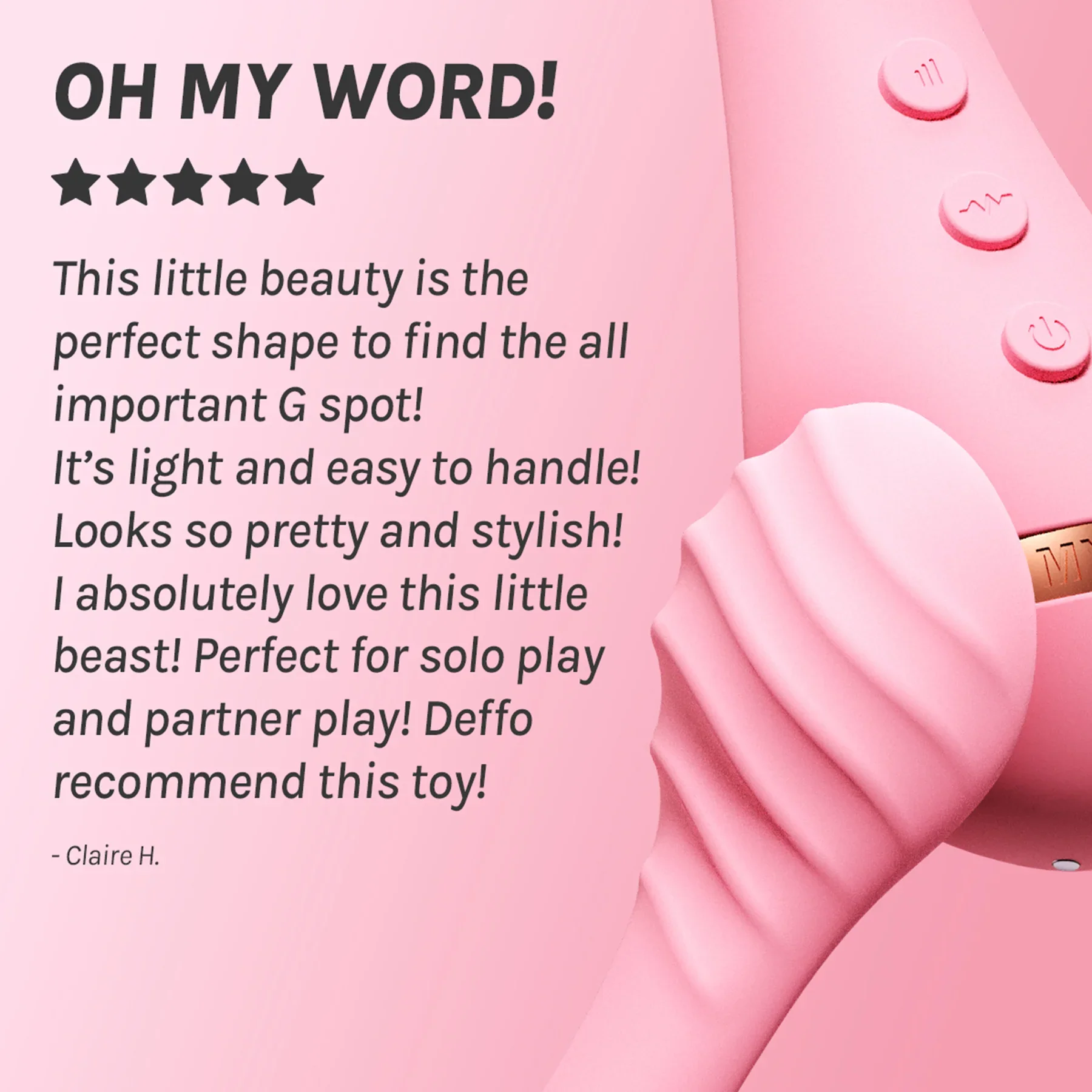 Myth Textured G-Spot Vibrator - Image 4