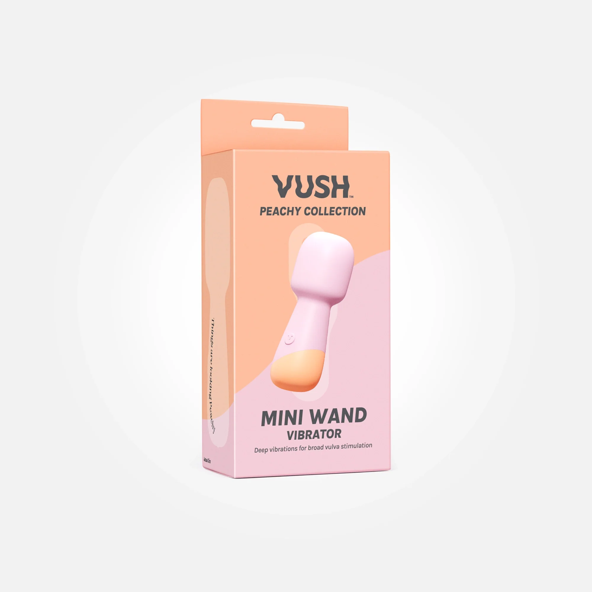 Peachy Rechargeable Mini Wand Vibrator - Image 6