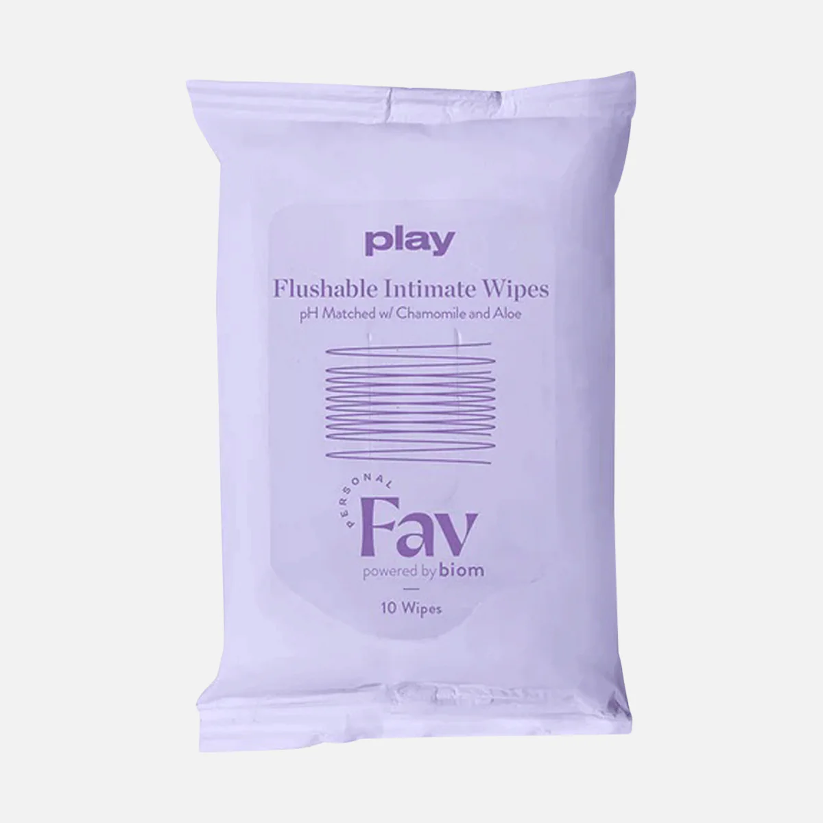 Personal Fav Play Flushable Intimate Wipes 10 - Pack
