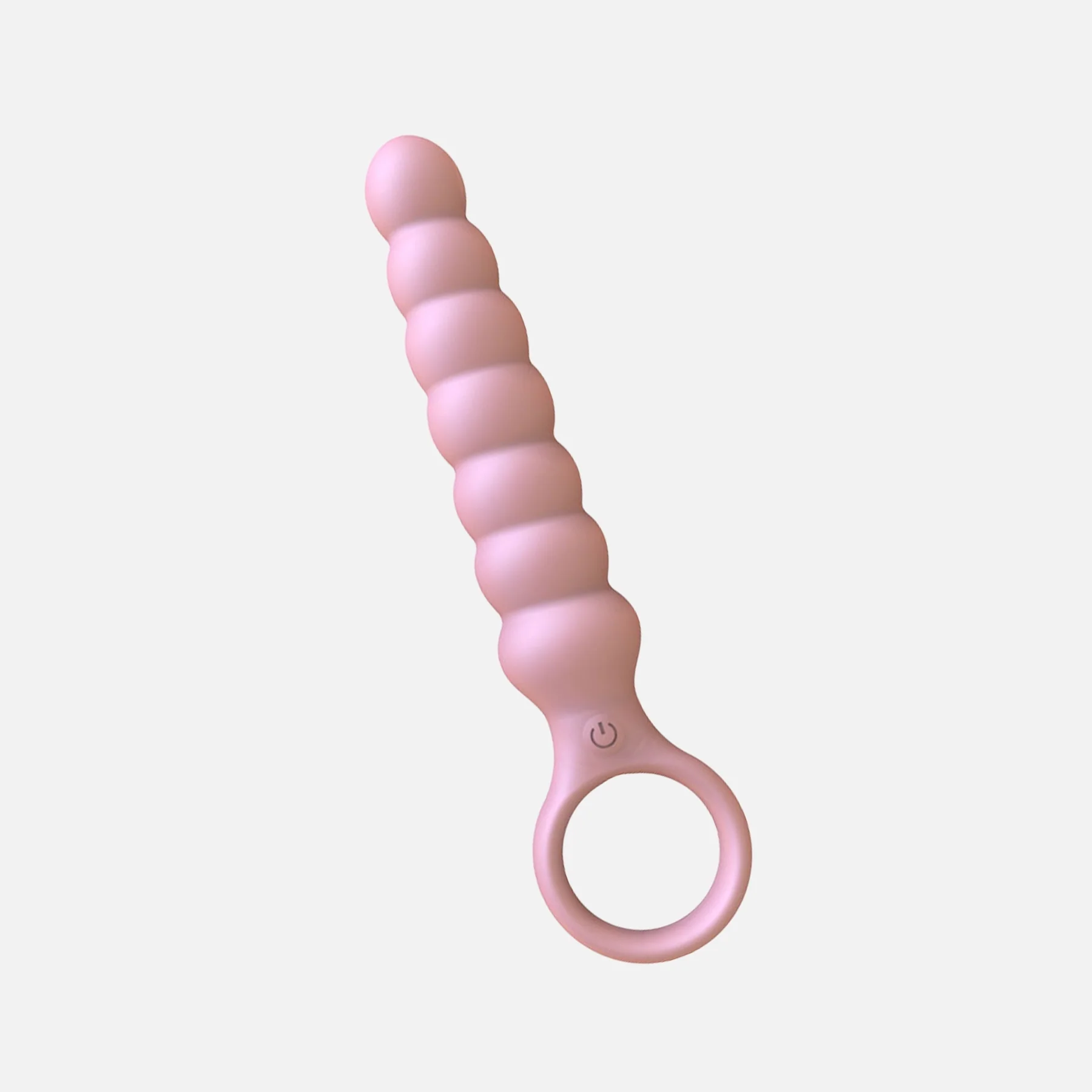 Ripple Vibrating Butt Plug Long - Pink