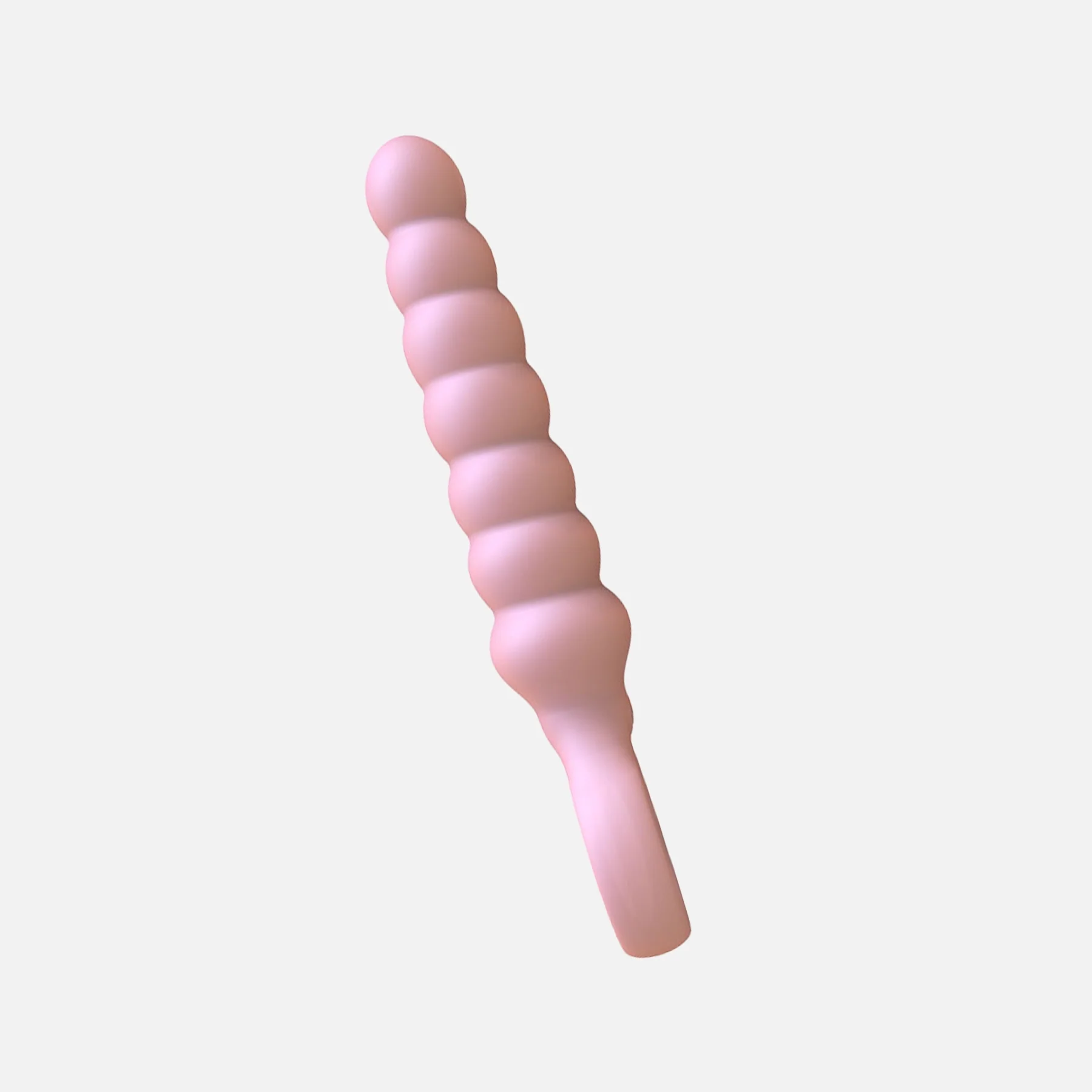 Ripple Vibrating Butt Plug Long - Pink - Image 3